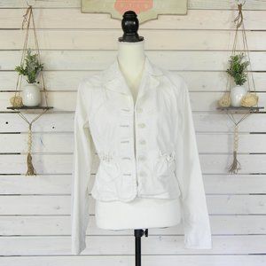 White Velvet The Secret Of Plugg Jeans Wild Flower Jacket Size Large